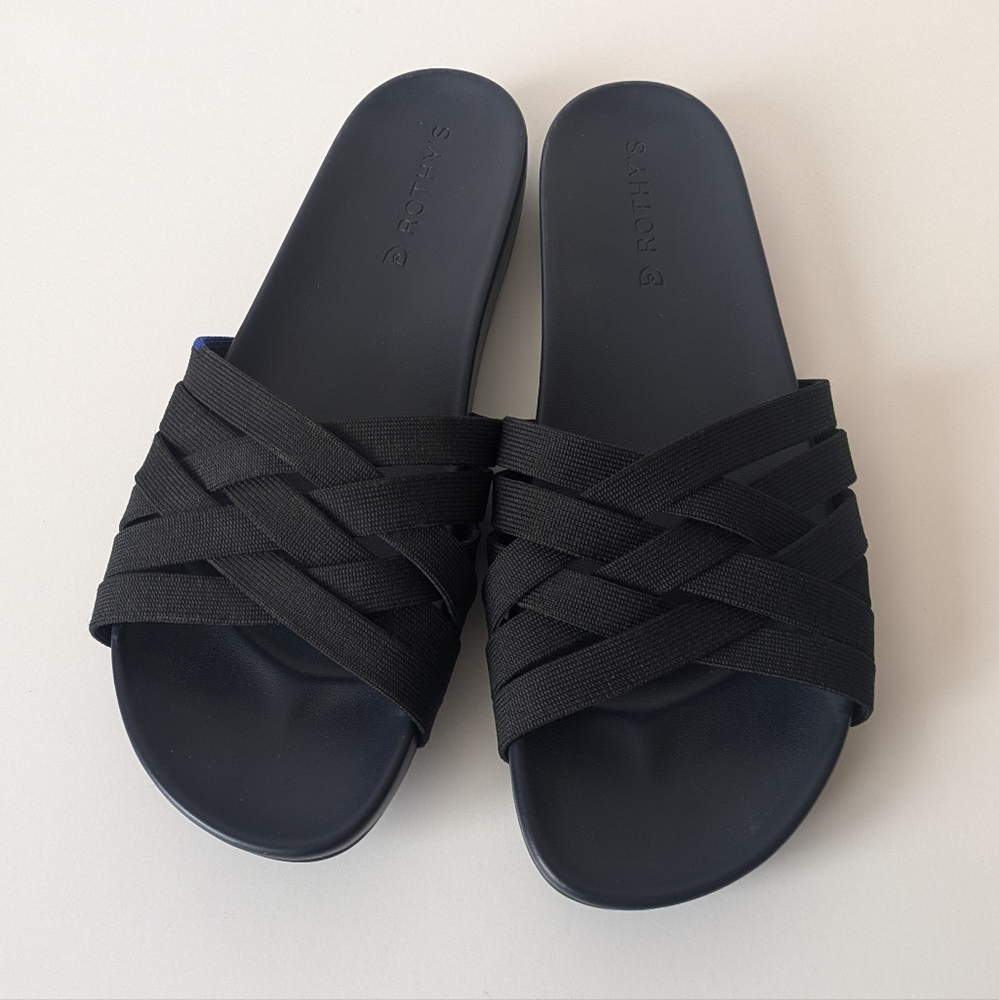 Rothy's The Slide Night Sky Black Navy Sandals - Picture 3 of 7